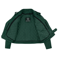 Black Classic Womens Brando Motorcycle Leather Jacket Ladies Biker Cowhide - 