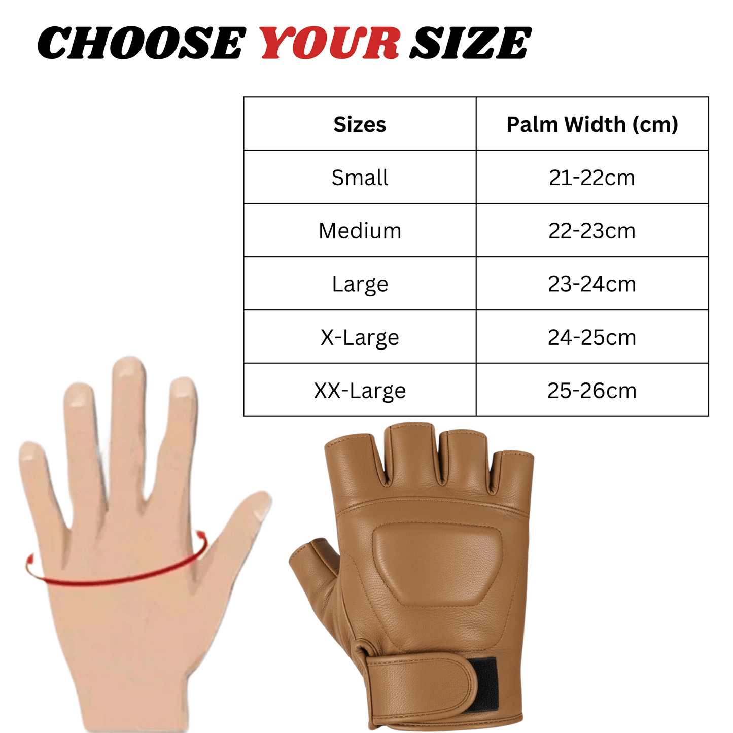 black premium leather padded design fingerless gloves - 