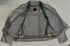Black Twin Engine Biker Leather Jacket - 