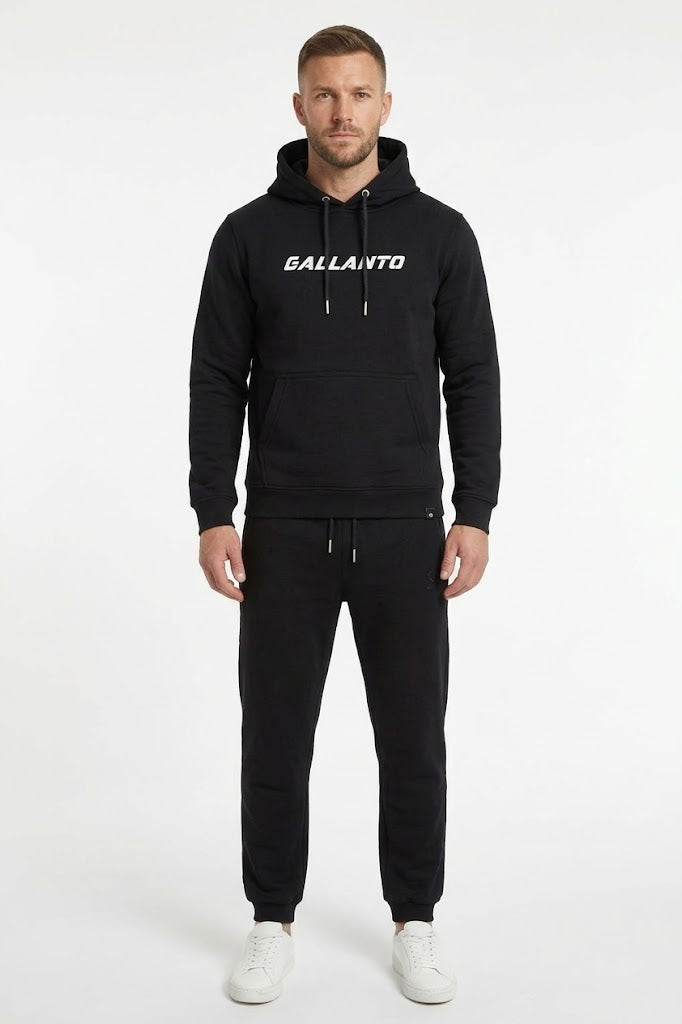Hoodies for Men in Cotton Fleece with Ribbed Finish