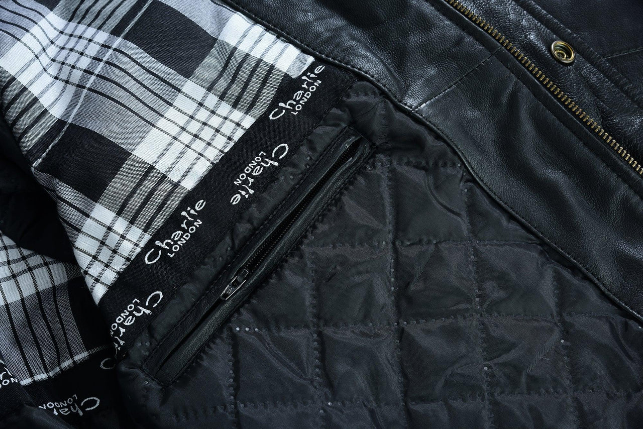 Bristol Men's Real Leather Bomber Jacket Belgrade Smart Casual