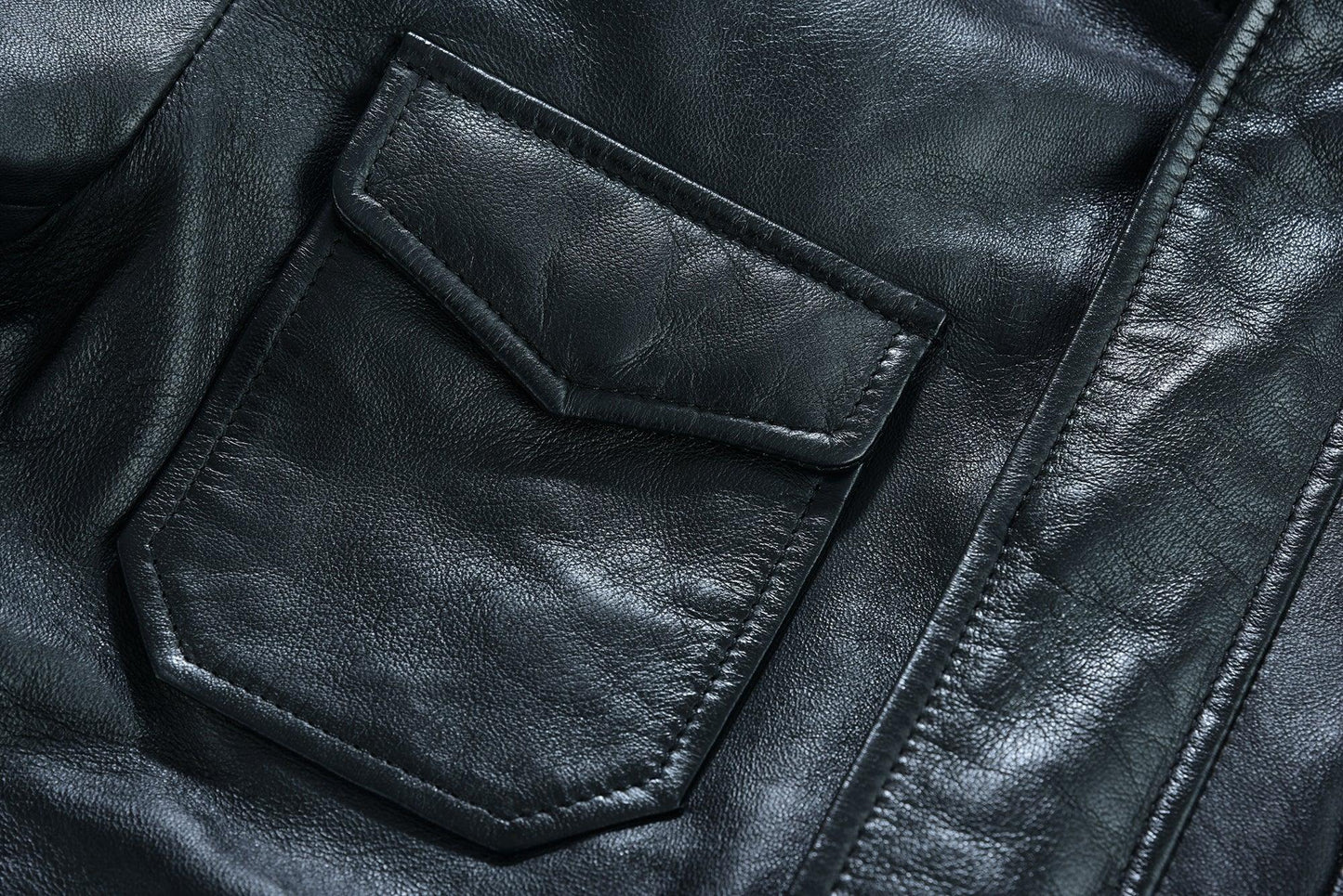 bristol men's real leather bomber jacket - smart casual style -