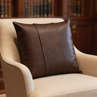 Genuine Leather Striped Cushion Covers – Set of 2 in Nine Colours