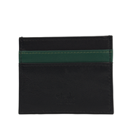 Leather Card Holder with 5 Pockets & Leopard Print