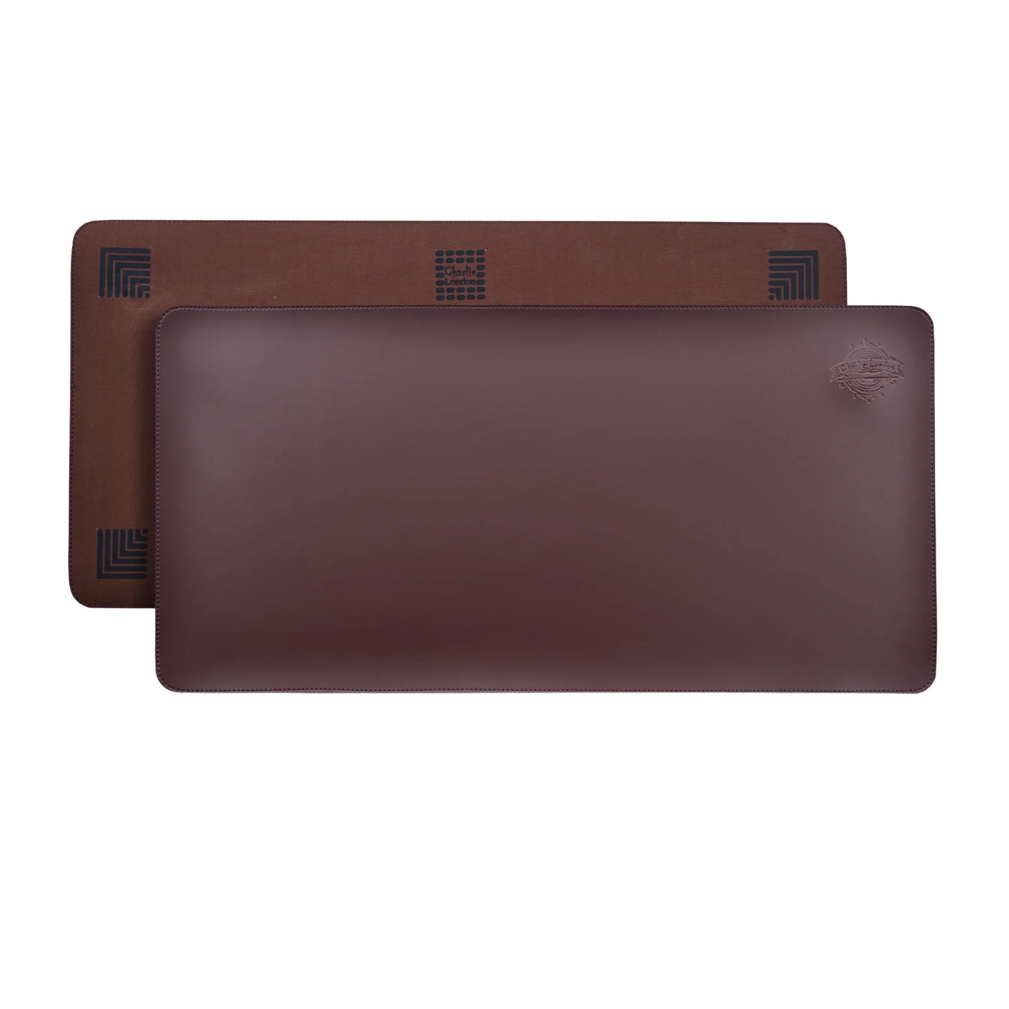 charlie london leather desk mat – 80x40 cm non - slip waterproof pu desk pad - 