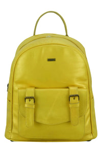 Charlie London One Pocket Classic Leather DayPack Backpack - 