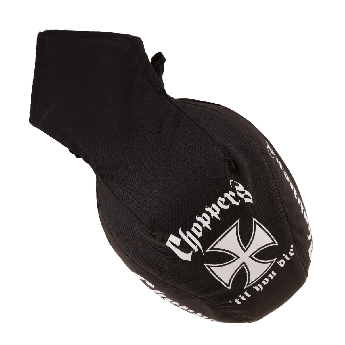 Chopper Til You Die Iron Cross Black Textile Motorcycle Headwrap - 