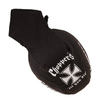 Chopper Til You Die Iron Cross Black Textile Motorcycle Headwrap - 