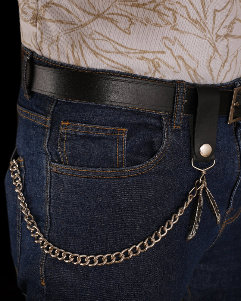 Classic Rivet Leather Wallet Chain - Biker Motorcycle Wallet Chain Acessory - 