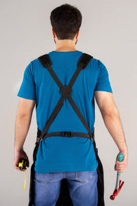 Cowhide Leather Tool Apron – Heavy - Duty, Heat - Resistant, 6 Pockets - 