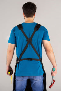 Cowhide Leather Tool Apron – Heavy - Duty, Heat - Resistant, 6 Pockets - 