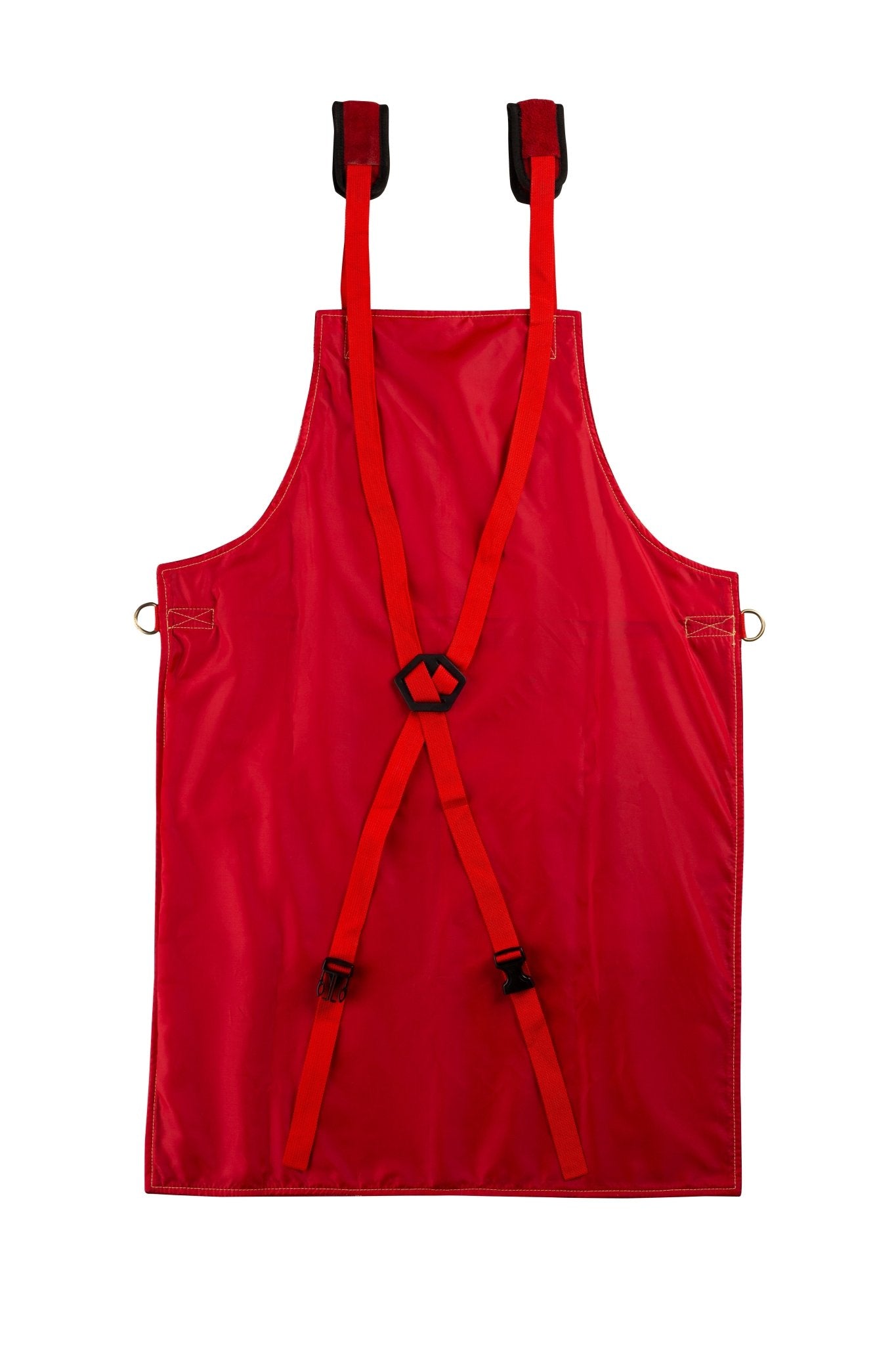 cowhide leather tool apron – heavy - duty, heat - resistant, 6 pockets - 