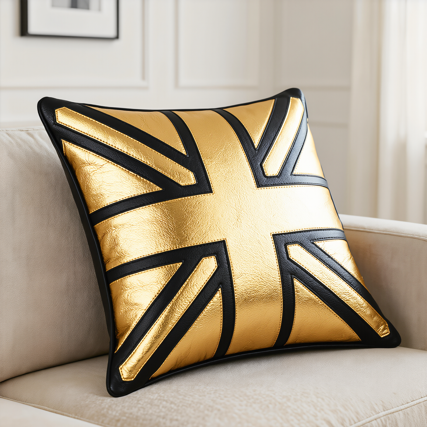 union jack of the united kingdom of great britain leather sofa cushion covers