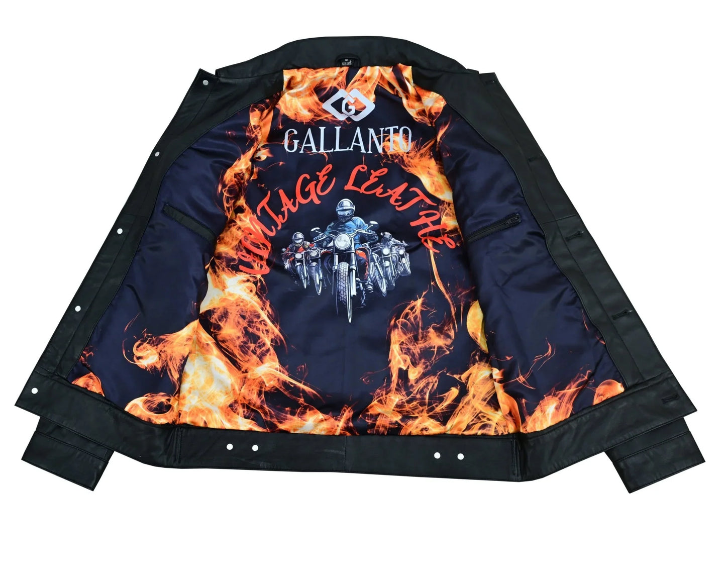 fernando 's classic mens black leather trucker jacket -