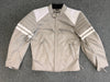 Fight Club Mayhem Grey and White Textile Jacket Custom - 