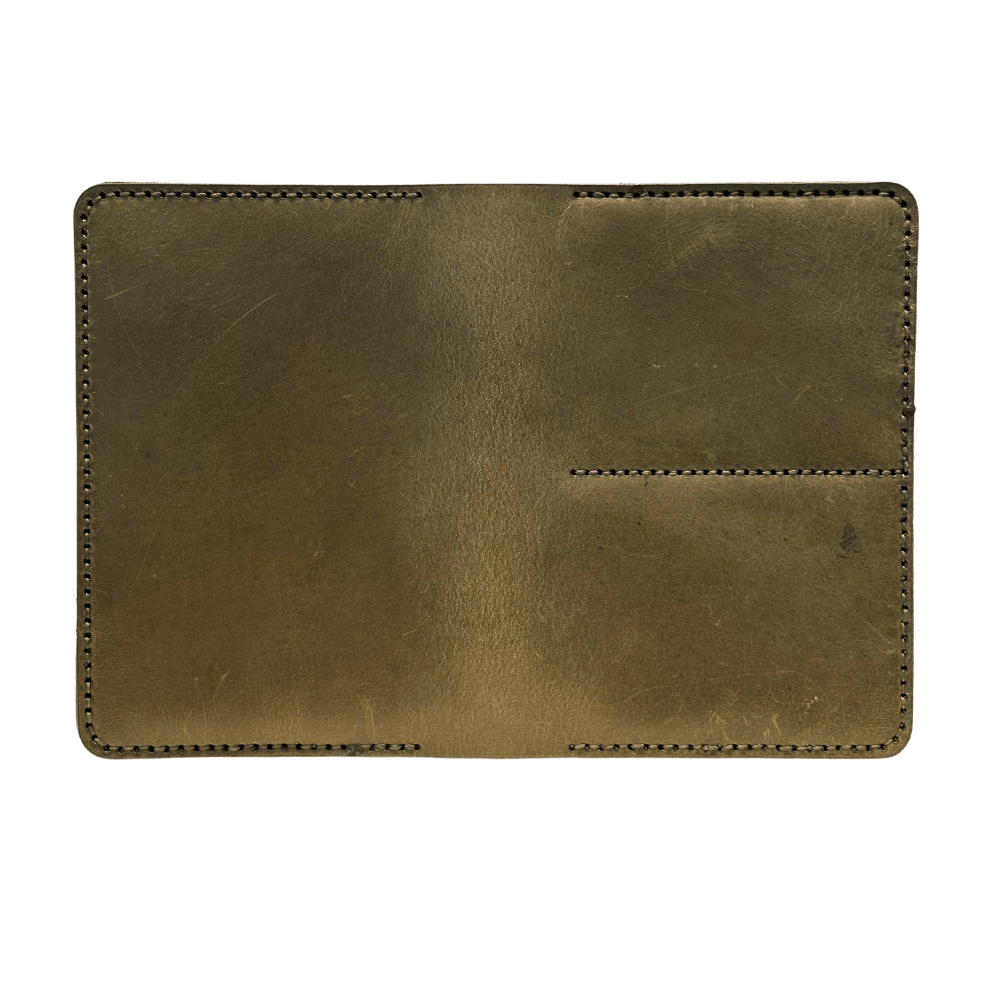Full Grain Leather Passport Holder - RFID Blocking Slim Travel Wallet - 