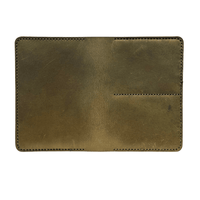 Full Grain Leather Passport Holder - RFID Blocking Slim Travel Wallet - 