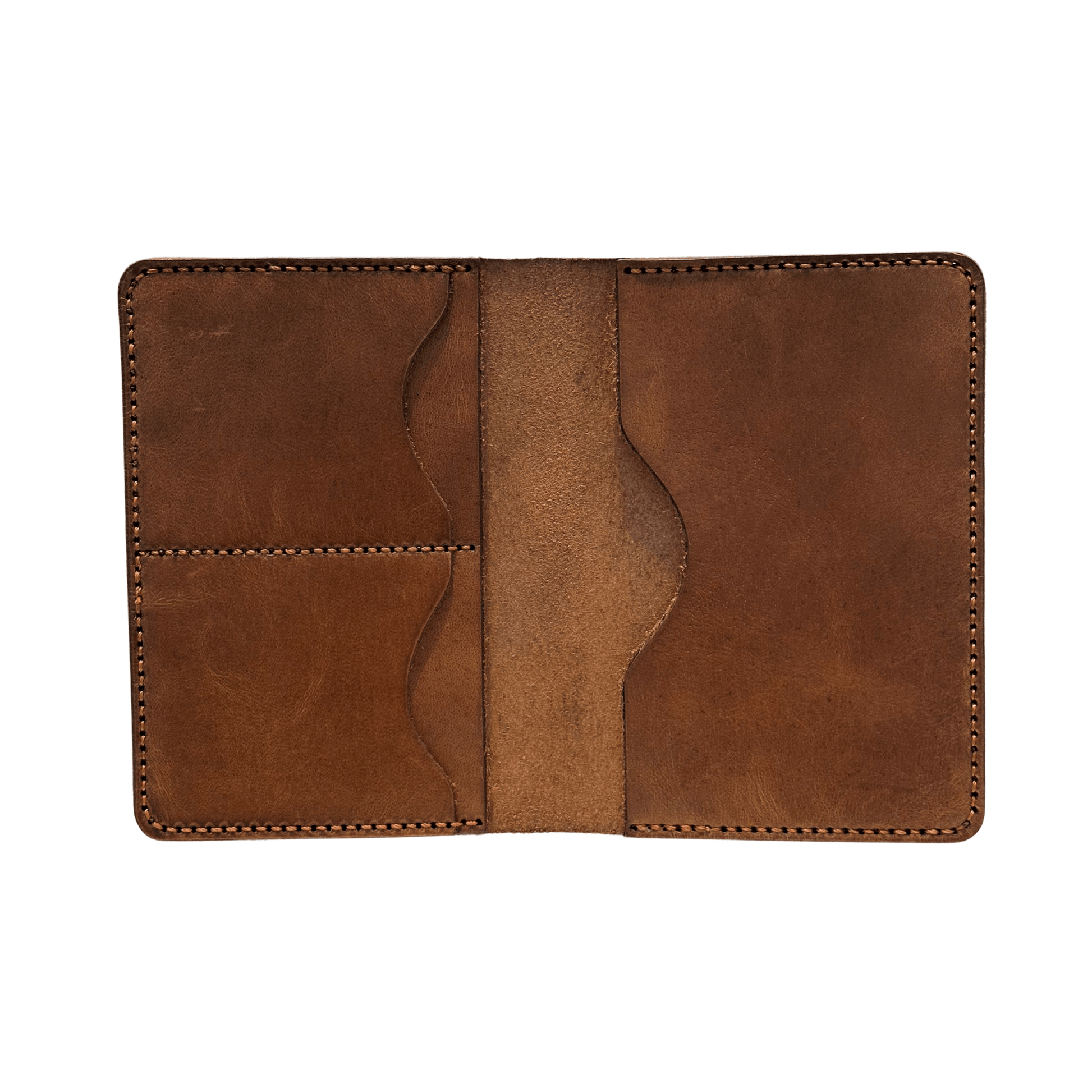 Full Grain Leather Passport Holder - RFID Blocking Slim Travel Wallet - 