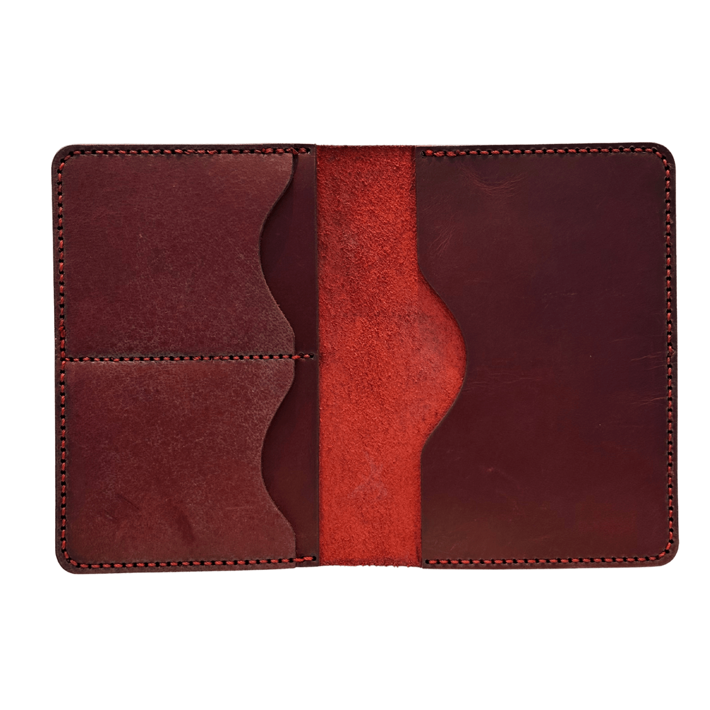 full grain leather passport holder - rfid blocking slim travel wallet - 