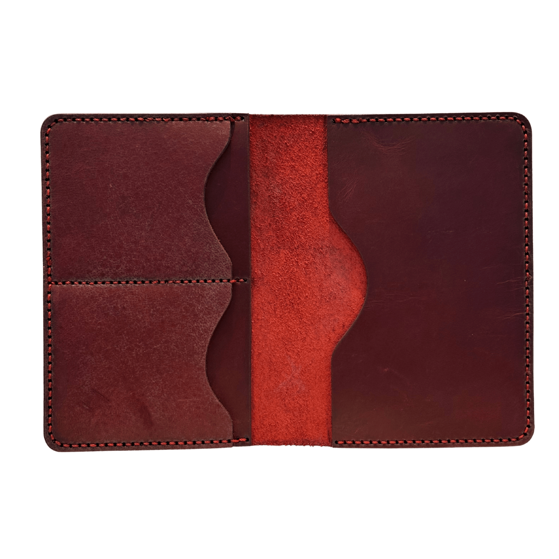 Full Grain Leather Passport Holder - RFID Blocking Slim Travel Wallet - 