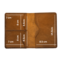 Full Grain Leather Passport Holder - RFID Blocking Slim Travel Wallet - 