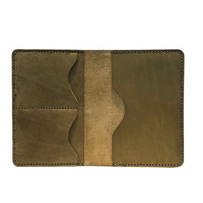 Full Grain Leather Passport Holder - RFID Blocking Slim Travel Wallet - 