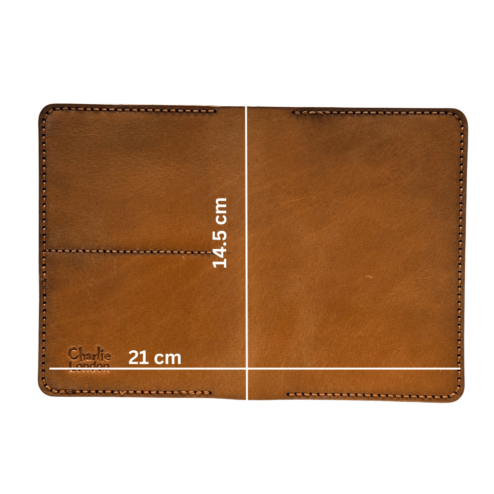 full grain leather passport holder - rfid blocking slim travel wallet - 