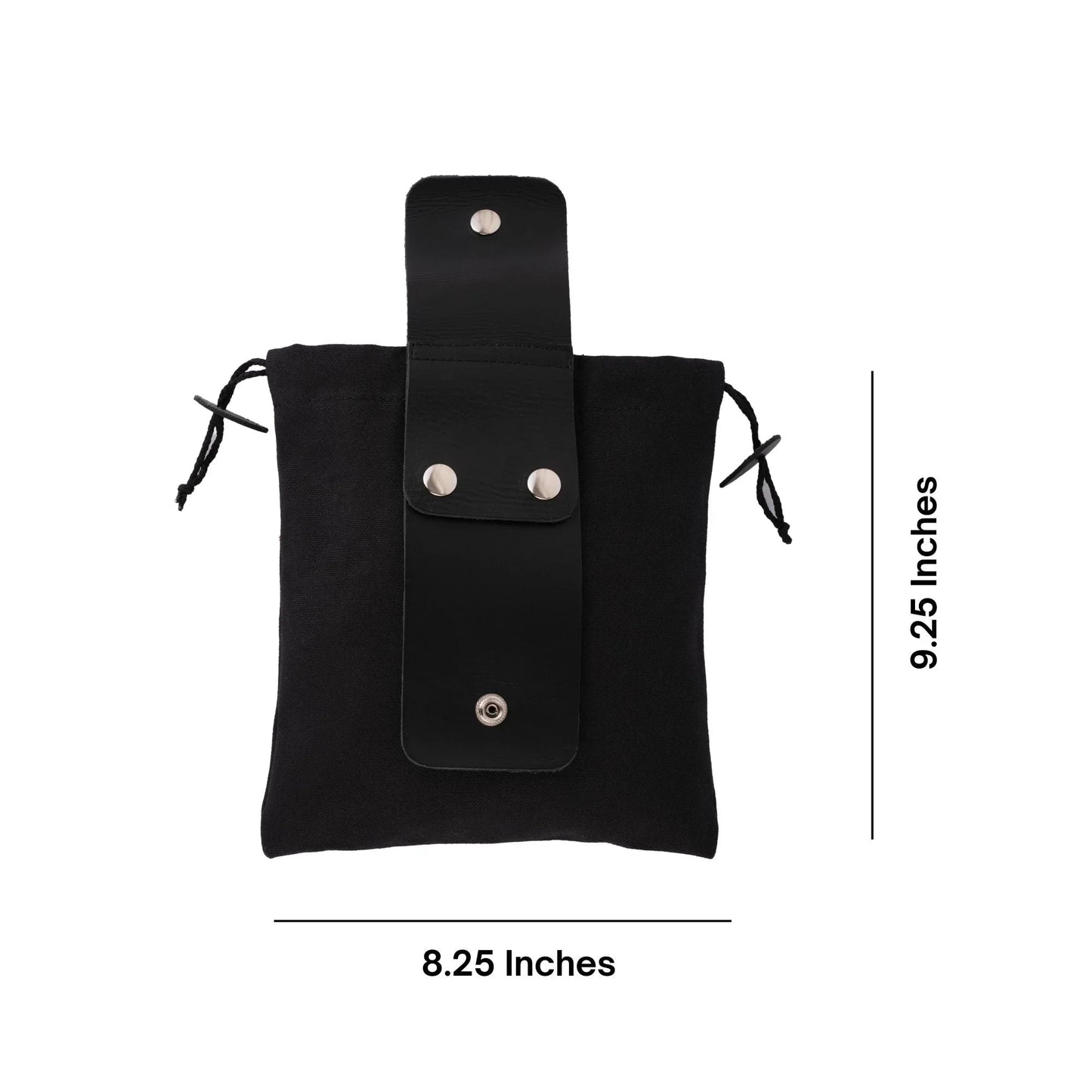 gallanto collapsible leather foraging pouch – multi - purpose waist bag for hiking - camping & outdoor adventures - 