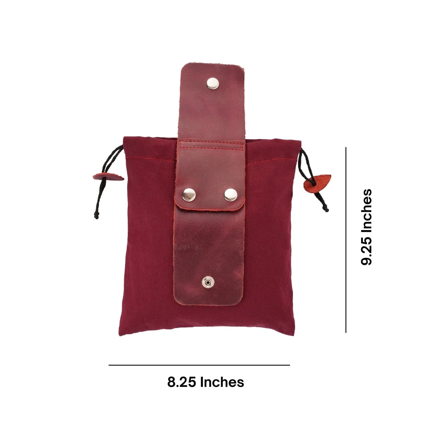 gallanto collapsible leather foraging pouch – multi - purpose waist bag for hiking - camping & outdoor adventures - 