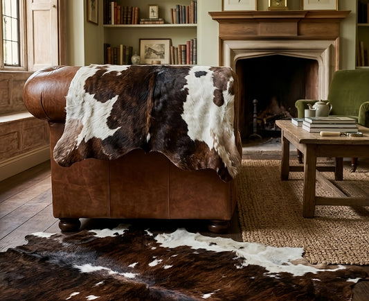 Premium Brown Cowhide Rugs for Elegant Home Décor