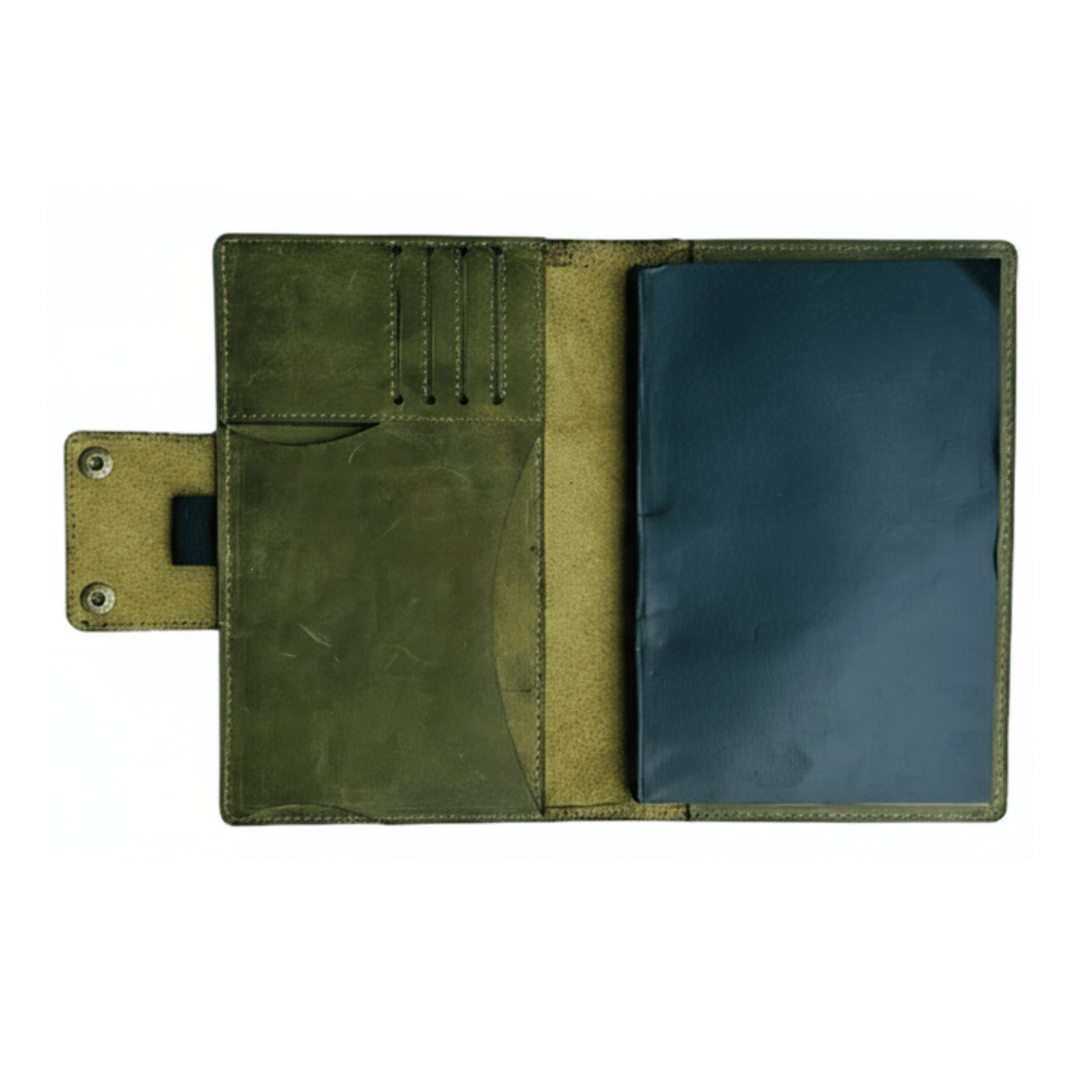 Handcrafted Leather A5 Journal Cover & Refillable Notebook - 
