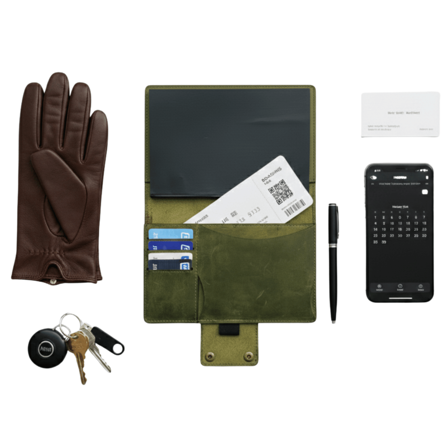handcrafted leather a5 journal cover & refillable notebook - 