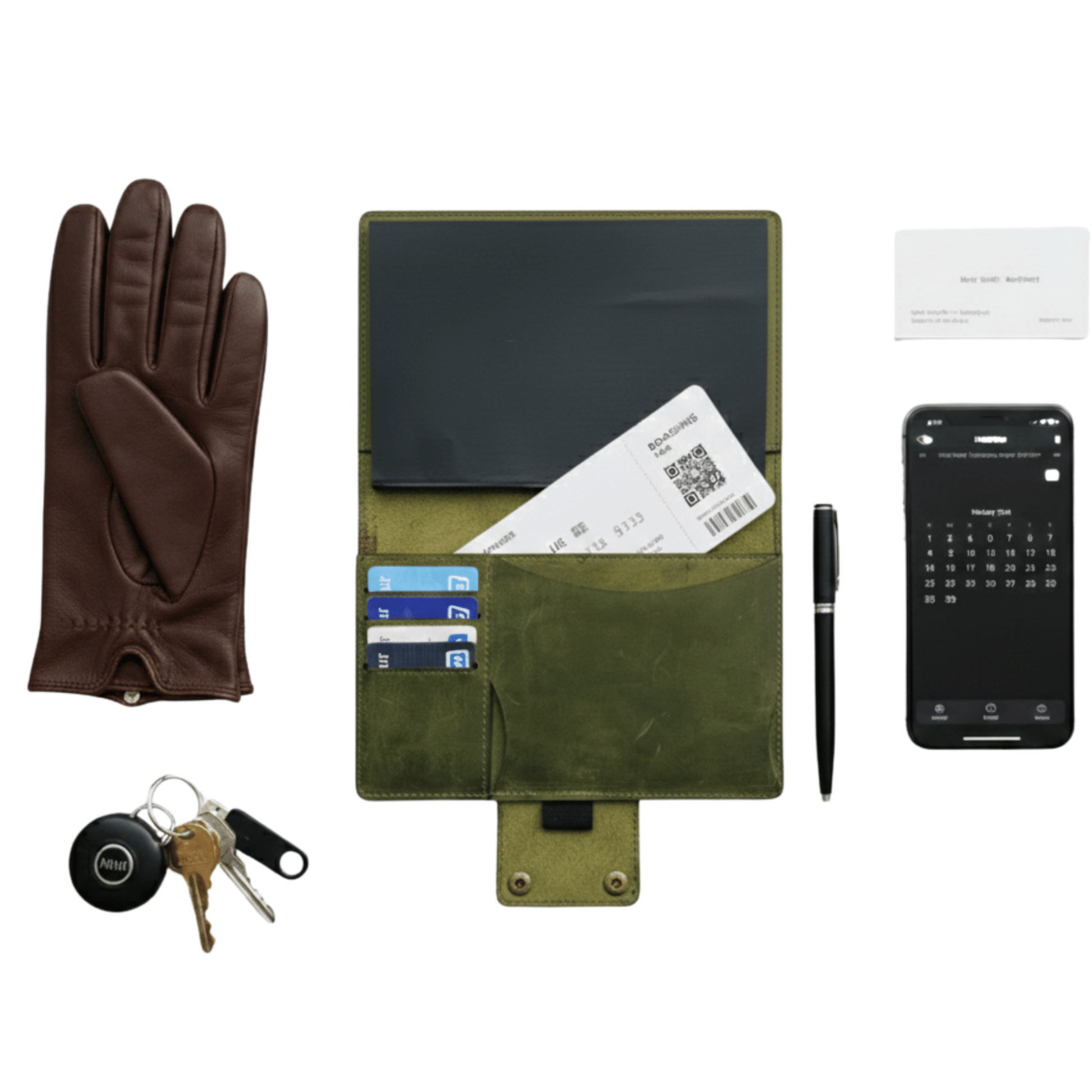 Handcrafted Leather A5 Journal Cover & Refillable Notebook - 