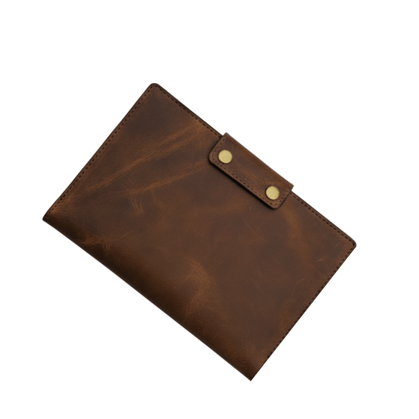 handcrafted leather a5 journal cover & refillable notebook - 