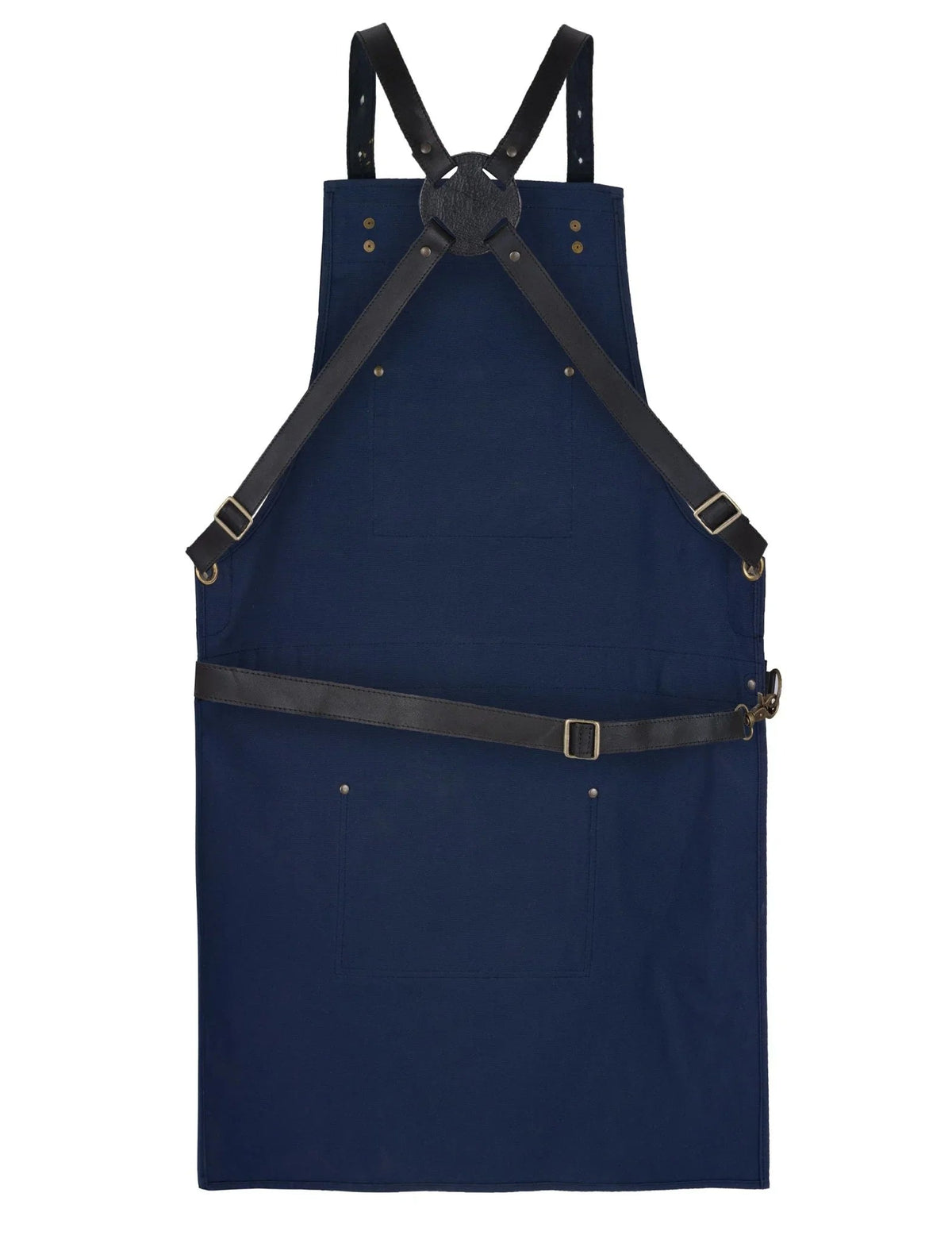 high quality cross back leather apron - butcher apron - bbq apron -