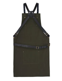 High Quality Cross Back Leather Apron - Butcher Apron - BBQ Apron -