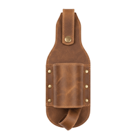 Leather Beer Holster Belt – Hands - Free Drink Holder - 