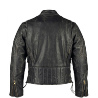 Speedster Retro Brown Cruiser Vented Biker Distressed Leather Jacket Motorcycle