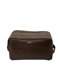 Men’s Leather Wash Bag for Organised Travel Essentials