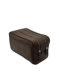 Men’s Leather Wash Bag for Organised Travel Essentials
