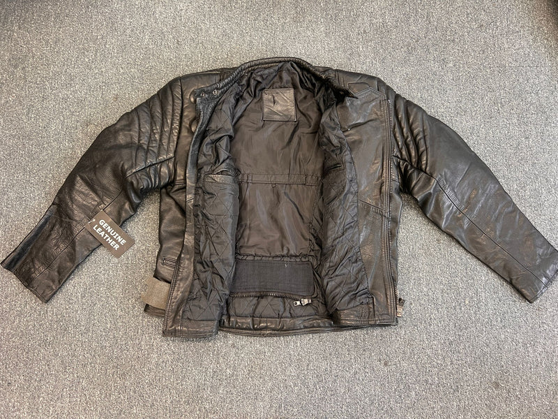 Limo Padded Biker Police Leather Armoured Jacket 46 - 
