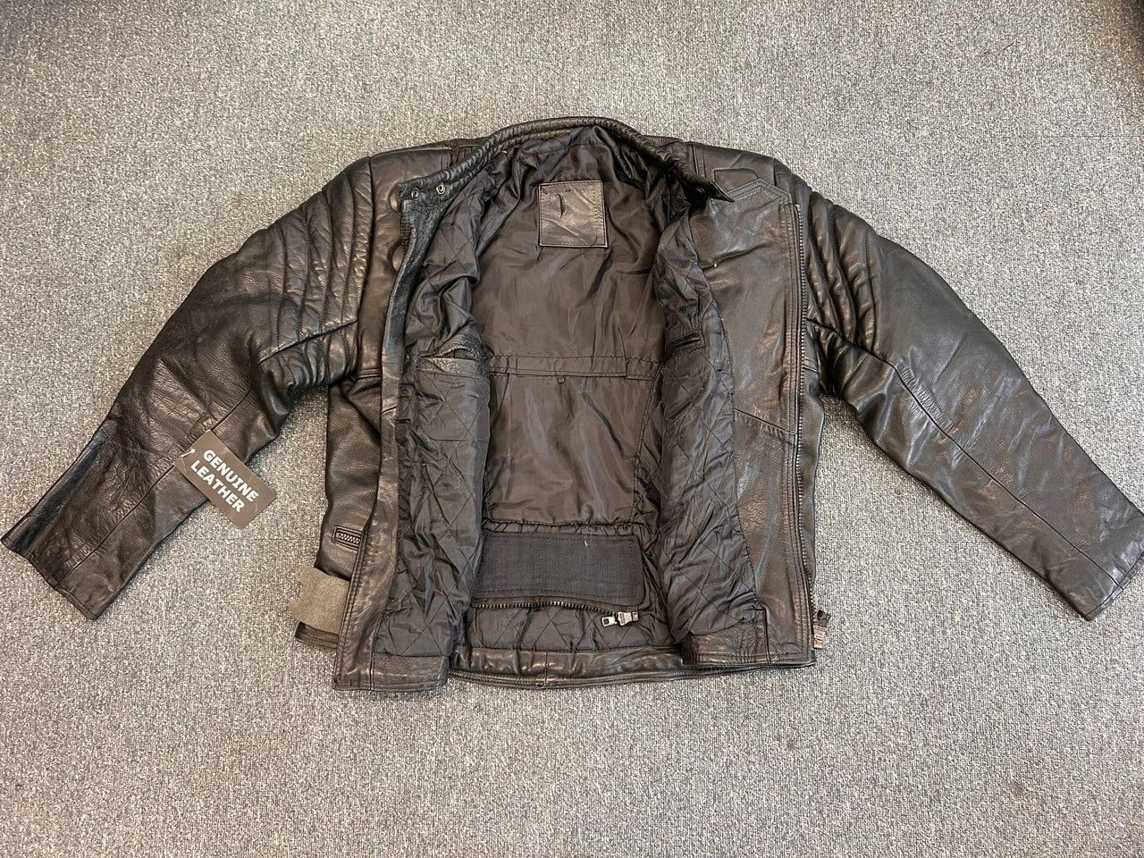 Limo Padded Biker Police Leather Armoured Jacket 46 - 