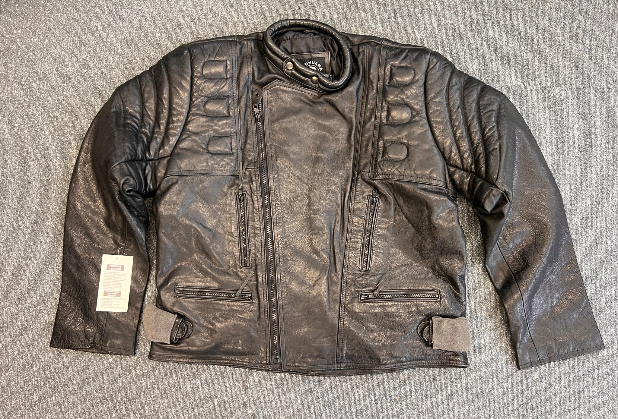 Limo Padded Biker Police Leather Armoured Jacket 50