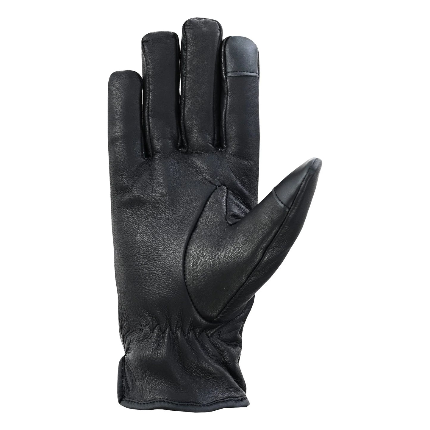luxury mens leather gloves cashmere lined - soft comfortable lambskin touchsreen - 