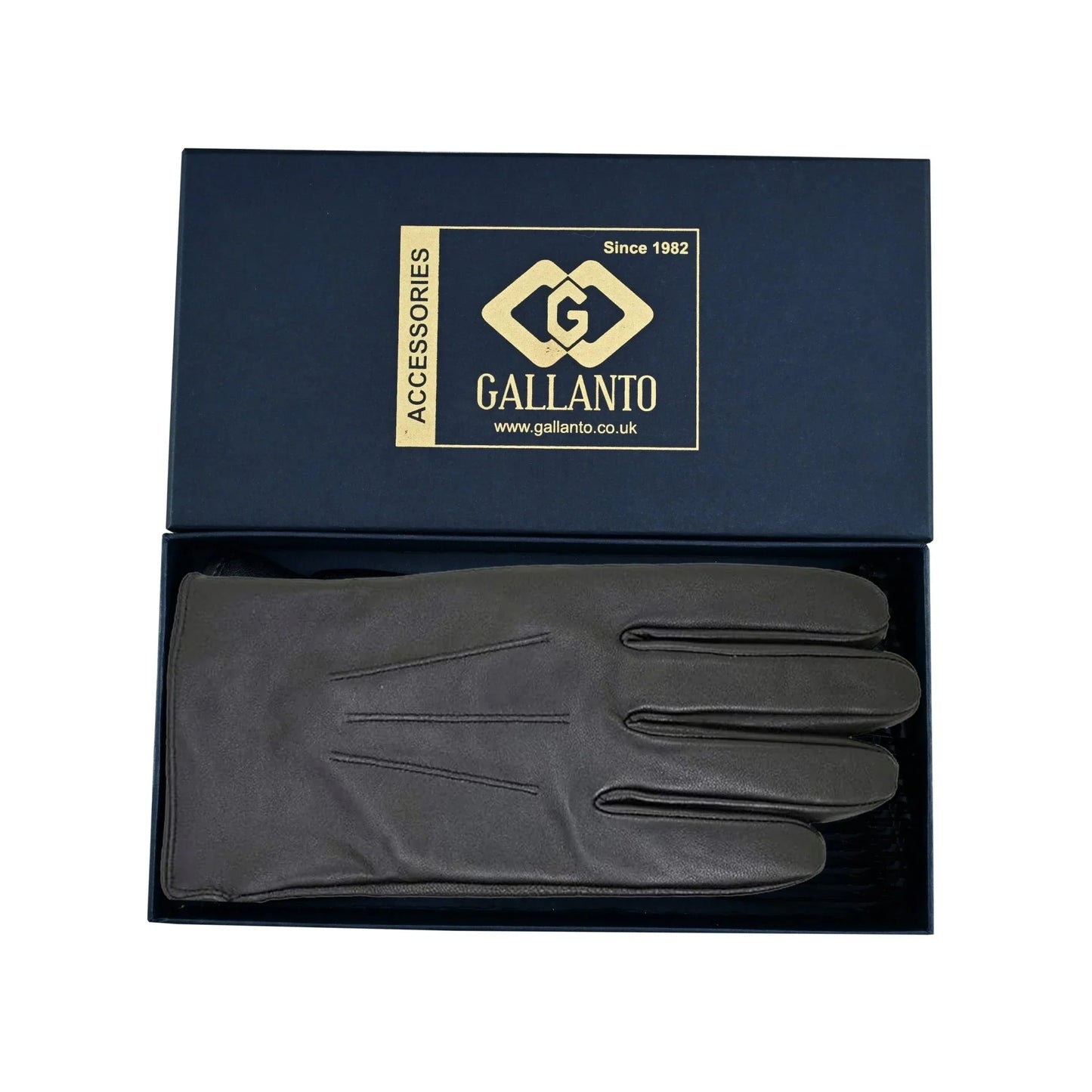 luxury mens leather gloves cashmere lined - soft comfortable lambskin touchsreen - 