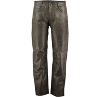 Motorcycle Leather Trousers for Men in Cowhide with a Fitted Biker Cut