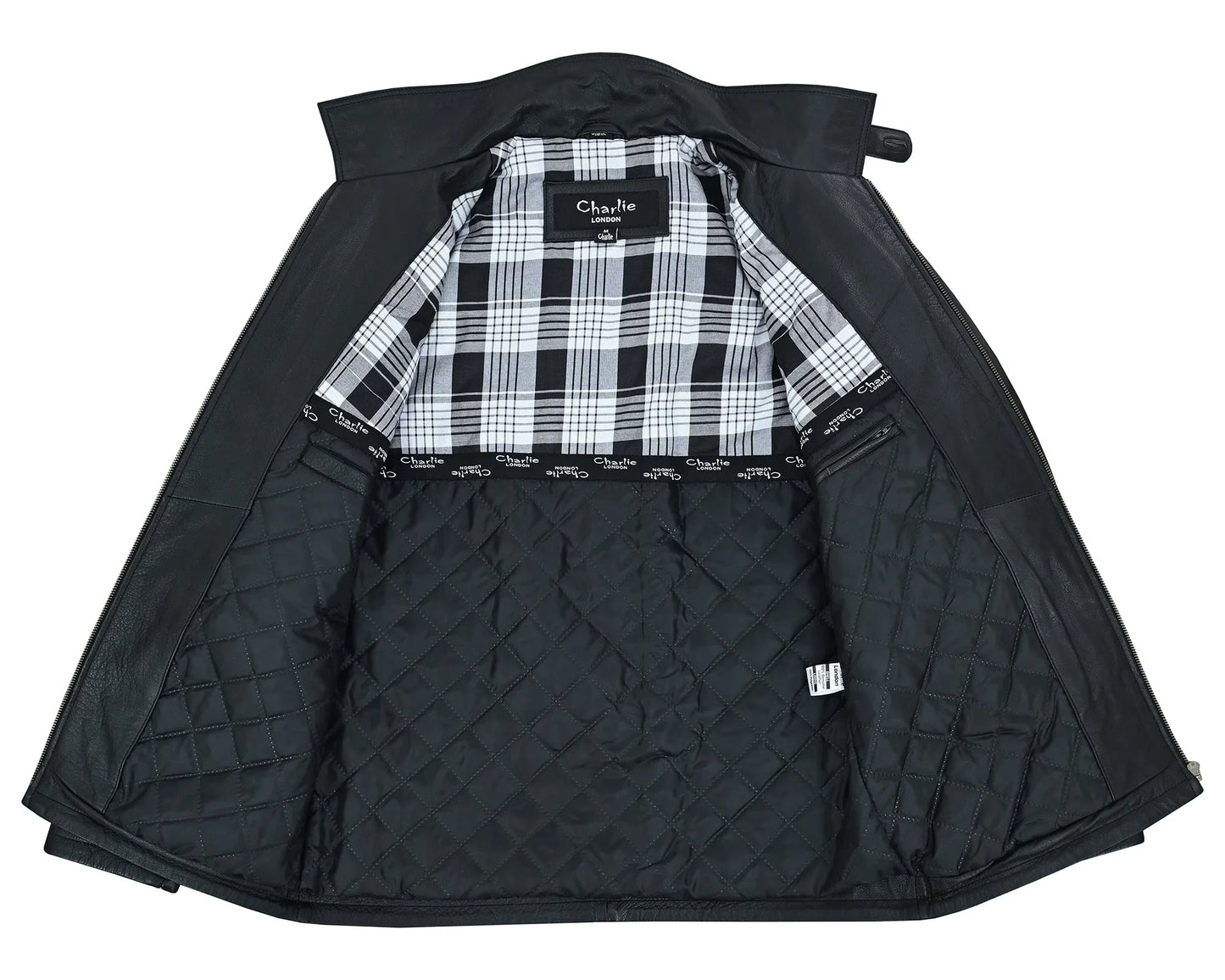 men's black leather coat: aberdeen -