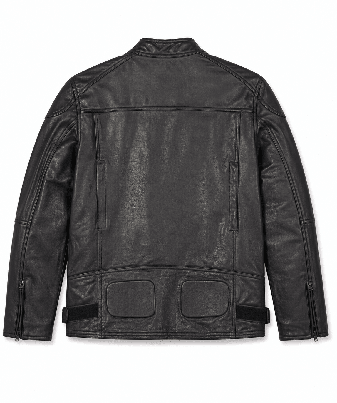 Men’s Black Quilted Leather Biker Jacket Size XL | Classic Urban Edition - 
