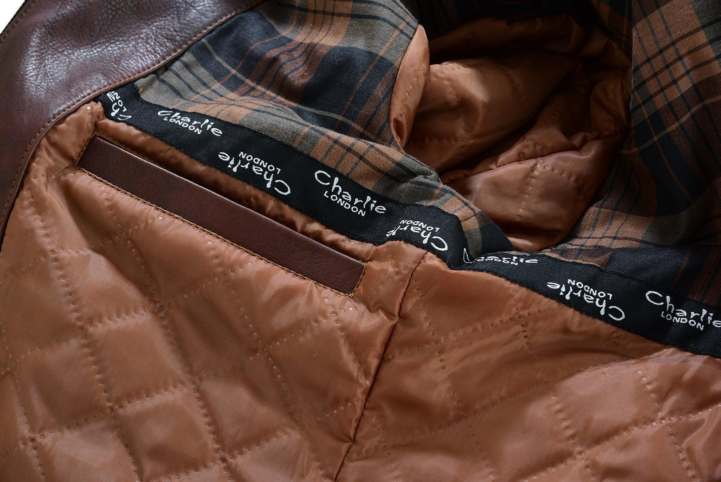 men's brown leather coat: aberdeen -