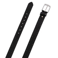Mens Crazy Rivets Genuine Leather Belt - Casual Belt for Suits & Jeans, Single Prong Buckle - 